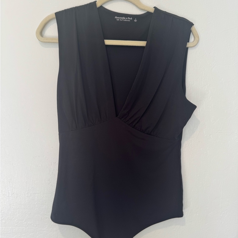 Abercrombie & Fitch Black V-Neck Bodysuit